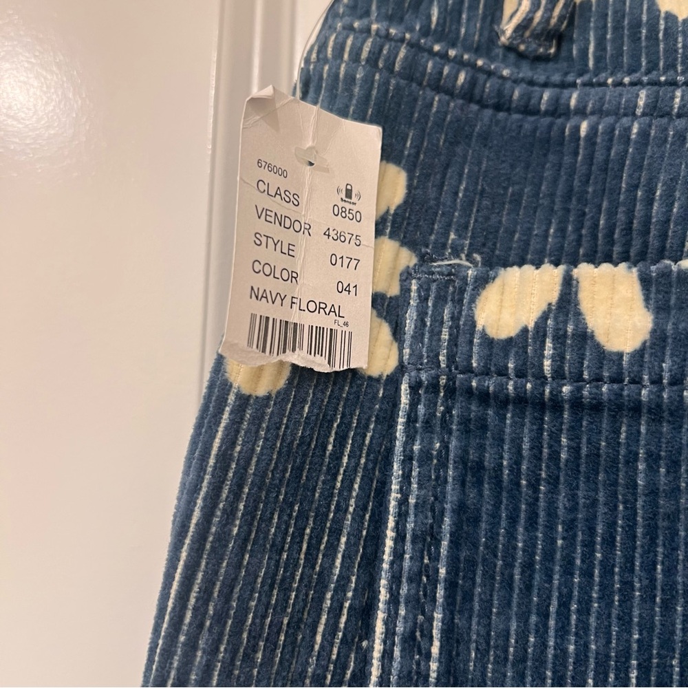 NWT PacSun90s Boyfriend Carpenter Floral Corduroy Pants - Picture 10 of 12